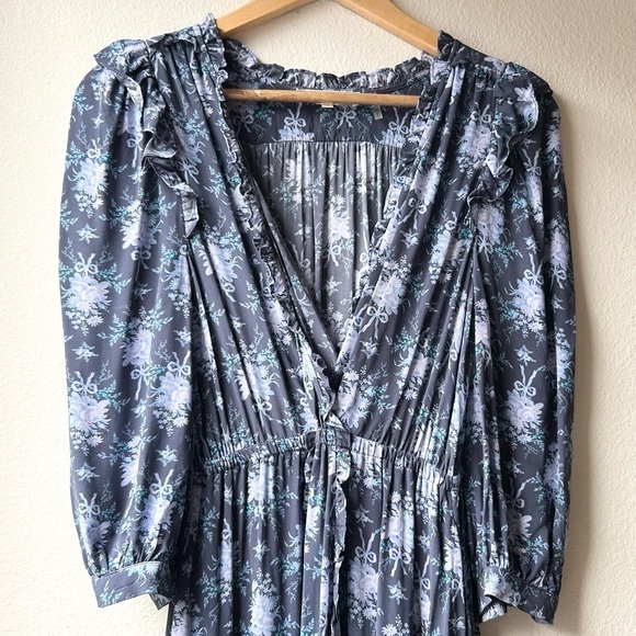 LoveShackFancy Blue Floral Maxi Dress - Picture 8 of 15